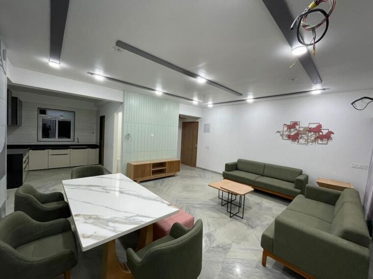 Living Room, siddhivinayak-highland 3 Bedroom 1280 Sq.Ft. Apartment In Bhayli Vadodara 10438901
