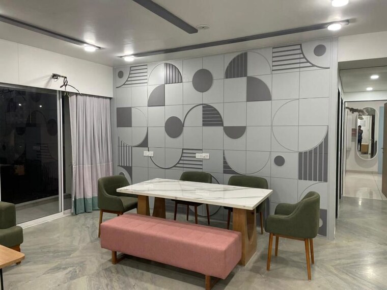 Dinning Area, siddhivinayak-highland 3 Bedroom 1280 Sq.Ft. Apartment In Bhayli Vadodara 10438901