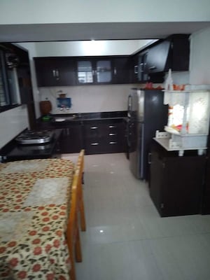 Kitchen in 2 BHK Apartment at Kumar Padmalaya, Aundh – for Rent
