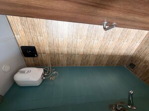 Bathroom in 1 BHK Apartment at Lodha Crown Quality Homes, Majiwada – for Rent