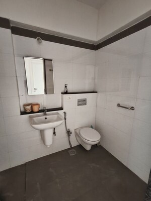 Bathroom in 2 BHK Apartment at Rustomjee Urbania Azziano, Thane West – for Rent