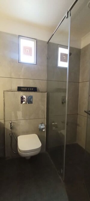 Washroom in 3 BHK Apartment at Courtyard Palladium, Bhayli – for Sale