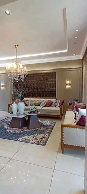Living Room in 3 BHK Apartment at Courtyard Palladium, Bhayli – for Sale