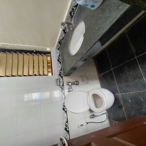 Bathroom in 2 BHK Apartment at K Raheja Heights, Malad East – for Rent