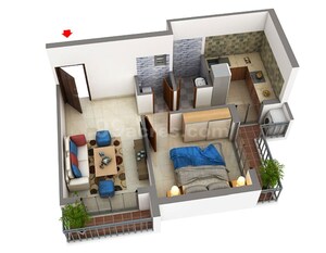 Team Area in 1 BHK Apartment at Dream Shelter, Ulwe – for Sale