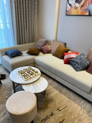 Living Room in 3.5 BHK Builder Floor at M3M Antalya Hills, Sector 79 – for Sale