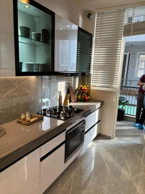 Kitchen in 3.5 BHK Builder Floor at M3M Antalya Hills, Sector 79 – for Sale
