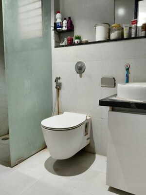 Bathroom in 2 BHK Apartment at Shreyas Palladium Grand, Dhanori – for Rent