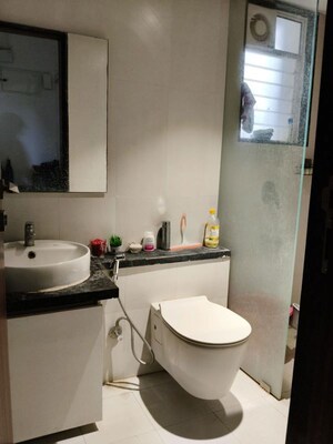 Bathroom in 2 BHK Apartment at Shreyas Palladium Grand, Dhanori – for Rent