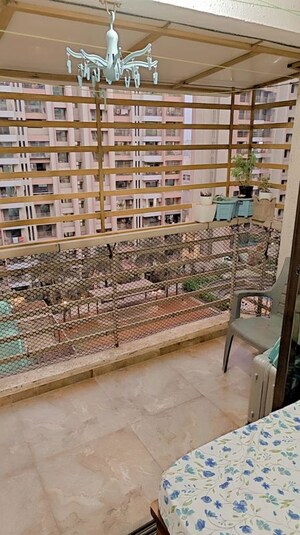 Balcony in 1 BHK Apartment at Poonam Park View, Virar West – for Rent
