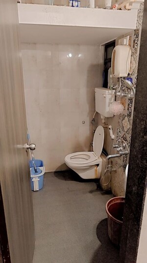 Bathroom in 1 BHK Apartment at Poonam Park View, Virar West – for Rent