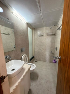 Bathroom in 1.5 BHK Apartment at Dosti West County, Balkum Pada – for Rent
