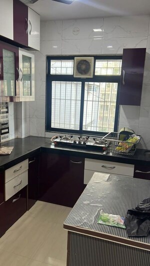 Kitchen in 2 BHK Apartment at Sudarshan Sky Garden, Ghodbunder Road – for Rent