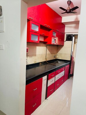 Kitchen in 1 BHK Apartment at Kishor Sukur Enclave A, Ghodbunder Road – for Rent
