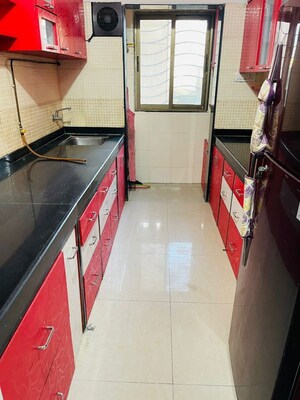 Kitchen in 1 BHK Apartment at Kishor Sukur Enclave A, Ghodbunder Road – for Rent