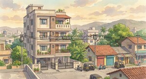  Apartment – Exterior View View at Katraj - for Sale