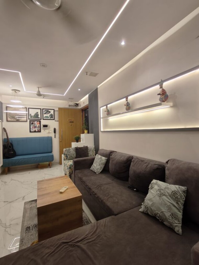 Living Room, the-baya-junction 1 Bedroom 430 Sq.Ft. Apartment In Chembur Mumbai 10440012