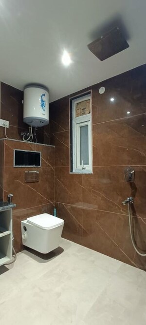 Bathroom in 3 BHK Apartment at Chattarpur – for Rent