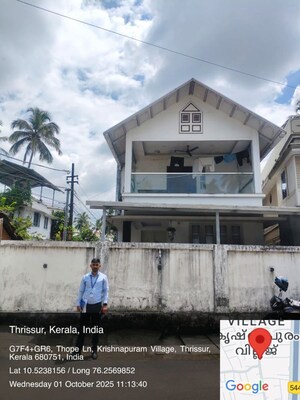  Independent House – Exterior View View at Ollukkara - for Sale