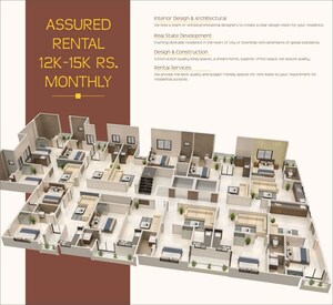 Floor Plan in 2 BHK Apartment at Electricity Board Area – for Sale