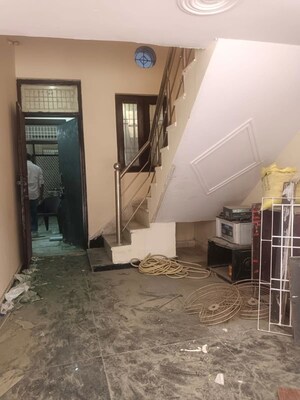 Staircase in 3 BHK Builder Floor at Maan Heights, Gaur City 1 – for Rent