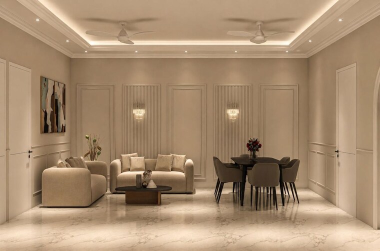 Living Room, ambala highway 3 Bedroom 1350 Sq.Ft. Builder Floor In Ambala Highway Zirakpur 10440867