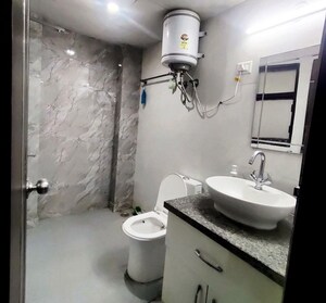 Bathroom in 1 BHK Builder Floor at Sushant Lok Iii – for Rent