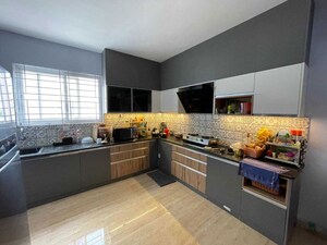 Kitchen in 3 BHK Apartment at Rajapushpa Atria, Gachibowli – for Rent