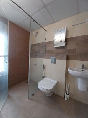 Bathroom in 3 BHK Apartment at Bricks Skywoods, Tellapur – for Rent