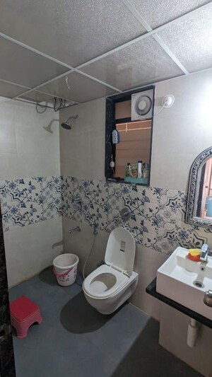 Bathroom in 2 BHK Apartment at Kohinoor Sapphire, Tathawade – for Rent