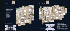 Floor Plan in 4 BHK Apartment at SKA Destiny One, Zeta I Greater Noida – for Sale