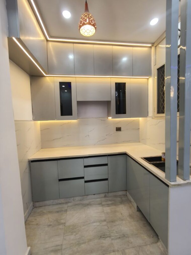 Kitchen, ajs-heights 2 Bedroom 900 Sq.Ft. Builder Floor In Indrapuram Ghaziabad 10441047