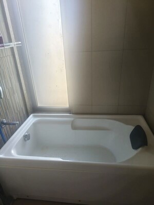 Bathroom in 3 BHK Apartment at Shapoorji Pallonji Vicinia, Powai – for Rent