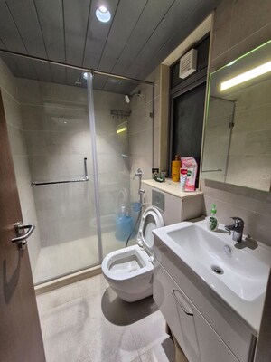 Bathroom in 2 BHK Apartment at Kasturi Apostrophe Hinjawadi, Hinjewadi – for Rent