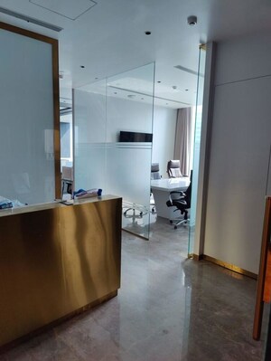 Bathroom in  Office Space at One Lodha Place, Lower Parel – for Rent