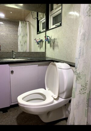 Bathroom in 3 BHK Apartment at Ajmera Stone Park, Electronic City Phase I – for Rent