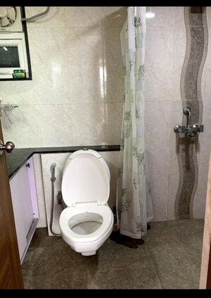 Bathroom in 3 BHK Apartment at Ajmera Stone Park, Electronic City Phase I – for Rent
