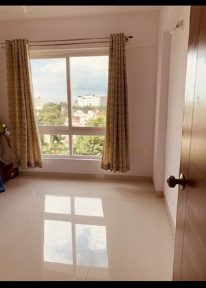 Balcony in 3 BHK Apartment at Ajmera Stone Park, Electronic City Phase I – for Rent