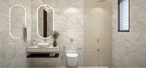 Bathroom in 2.5 BHK Apartment at Patrachawl Mhada, Goregaon West – for Rent