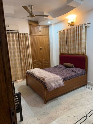 Bedroom in 3 BHK Builder Floor at Kailash Colony – for Rent
