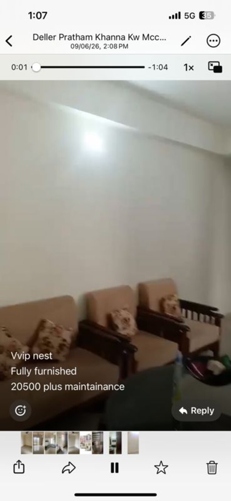 Living Room, vvip-nest 1 Bedroom 680 Sq.Ft. Apartment In Raj Nagar Extension Ghaziabad 10441482