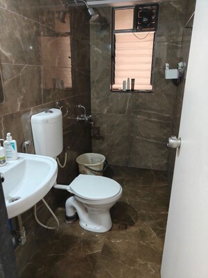 Bathroom in 1 BHK Apartment at Ganga New town, Dhanori – for Rent