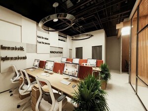 Team Area in  Office Space at One Lodha Place, Lower Parel – for Rent