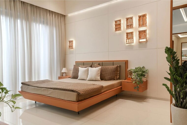 Bedroom, vihav-central-business-district 4 Bedroom 1800 Sq.Ft. Apartment In Bhayli Vadodara 10441887