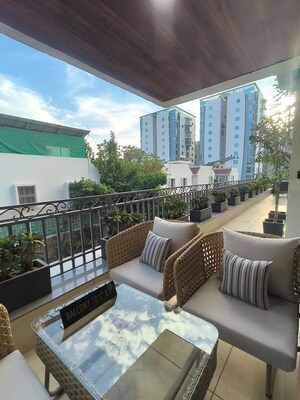 Balcony in 4 BHK Apartment at Courtyard Bellagio, Bhayli – for Sale