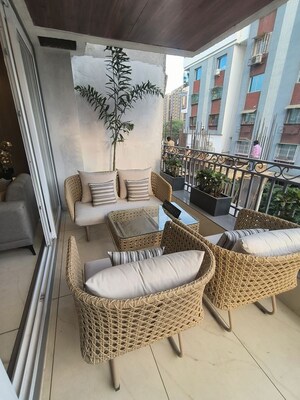 Balcony in 4 BHK Apartment at Courtyard Bellagio, Bhayli – for Sale
