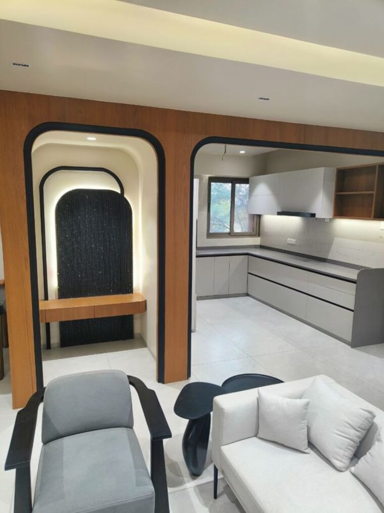 Living Room, kasper-genesis 4 Bedroom 1491 Sq.Ft. Apartment In Bhayli Vadodara 10442025