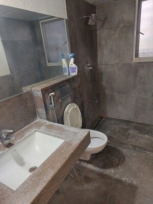 Bathroom in 3 BHK Apartment at Kumar Princetown Royal, Undri – for Rent