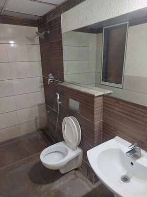 Bathroom in 3 BHK Apartment at Kumar Princetown Royal, Undri – for Rent