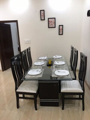 Dining Room in 3 BHK Apartment at Malwa Escon Primera, International Airport Road – for Rent